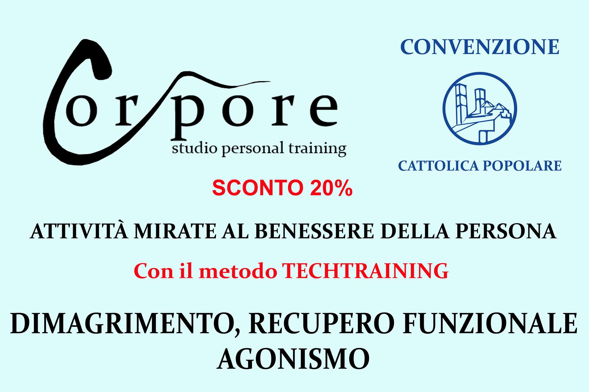 Nuova convenzione Corpore - Studio Personal Training